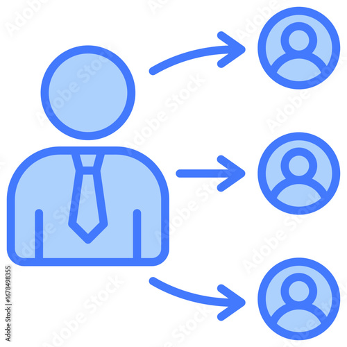 Coordination Blue Icon