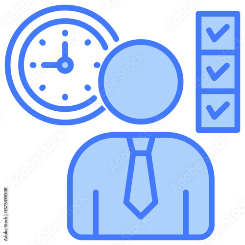 Attendance Blue Icon
