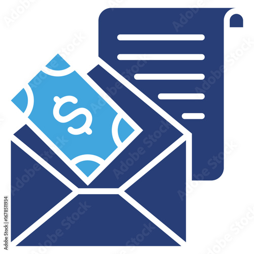 Salary Two Color Icon