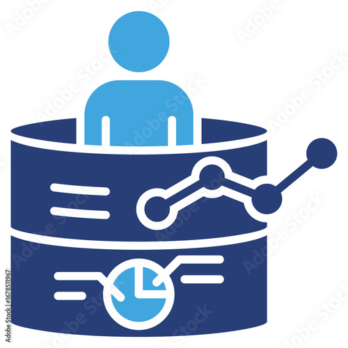 Data Analytics Two Color Icon
