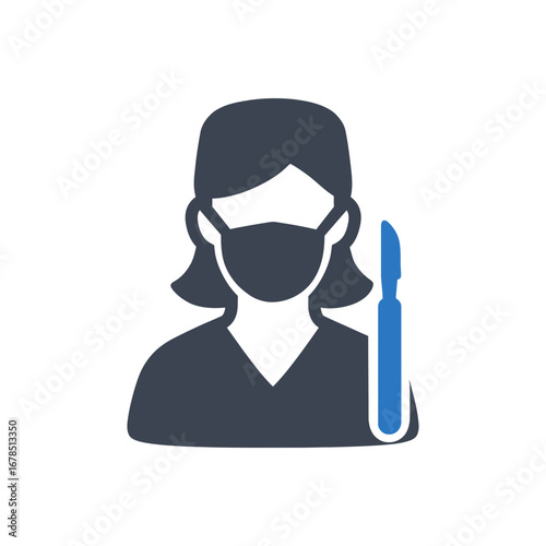 Woman Surgeon Icon