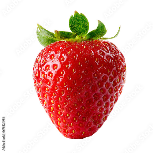 Fresh Ripe Strawberry Isolated