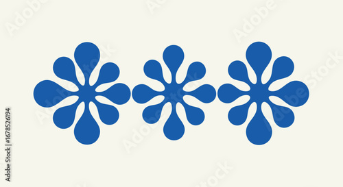 Elegant blue floral pattern perfect for textile design projects and stylish backdrops