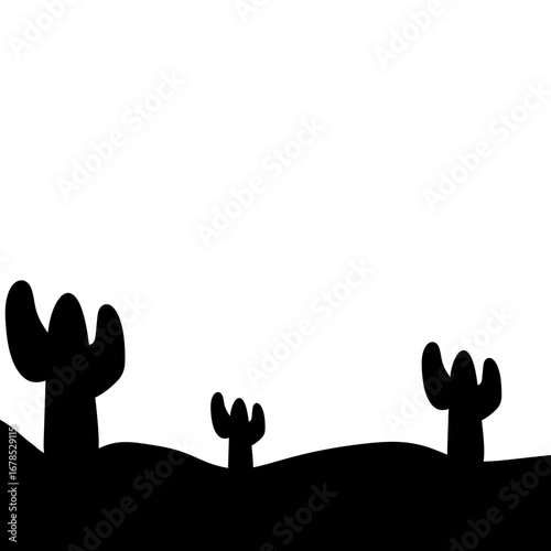 Cactus Silhouette Design