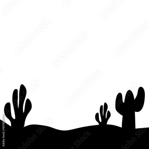 Cactus Silhouette Design