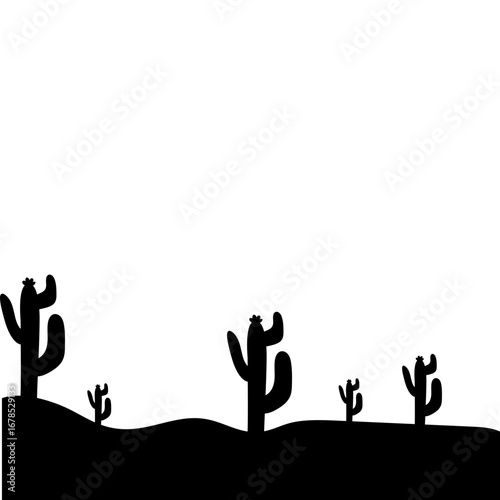 Cactus Silhouette Design