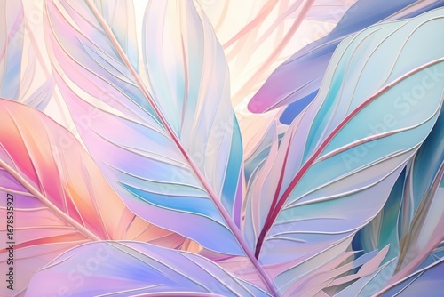 Tropical leaves pattern plant leaf.