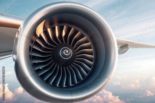 jet engine close up