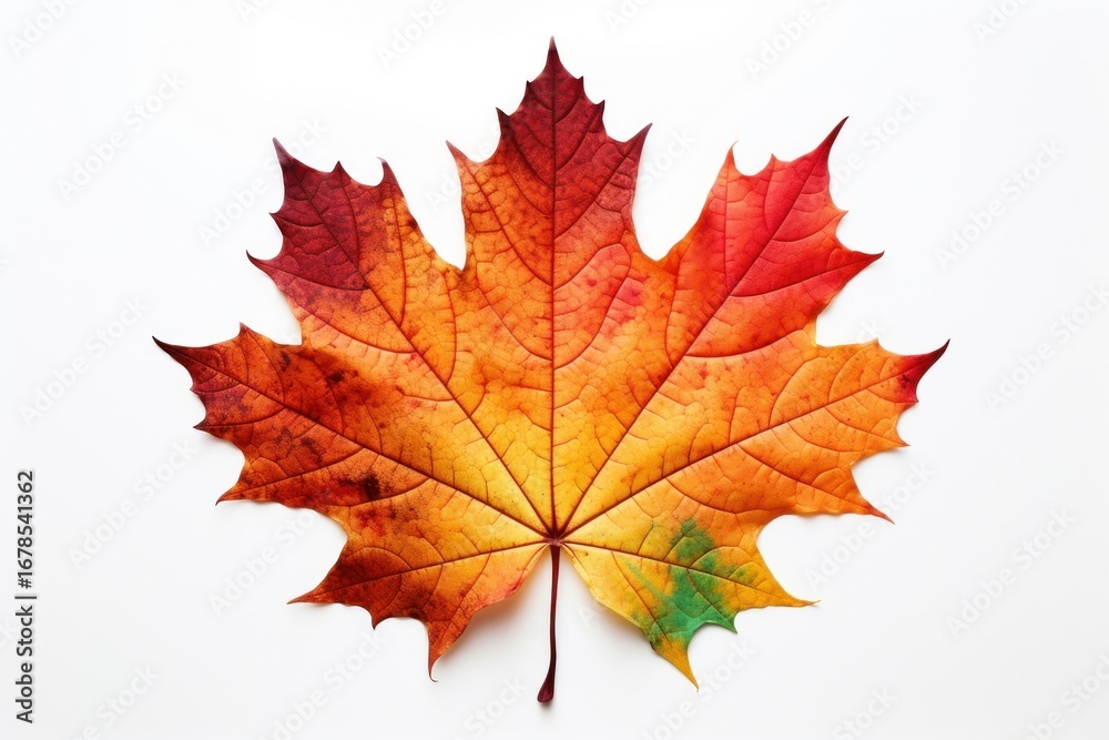 Obraz premium Autumn maple leaf plant tree.