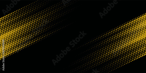Yellow and black backdrop with dot halftone pattern element. Abstract brush grunge background. retro comic concept for your graphic design, banner or poster See Less, vector illustraion.