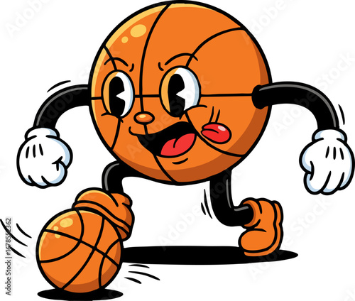 A Basketball Dribbling Itself