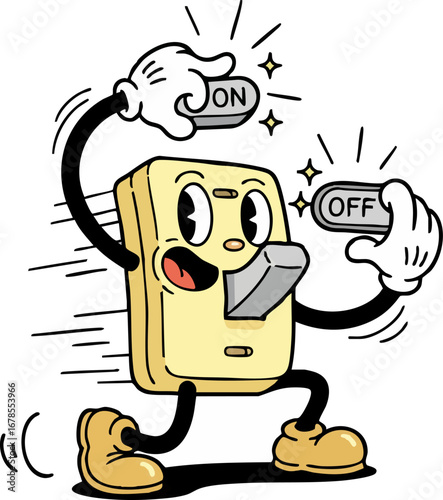 a Light Switch Turning Itself On and Off