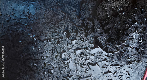 water drops on the surface