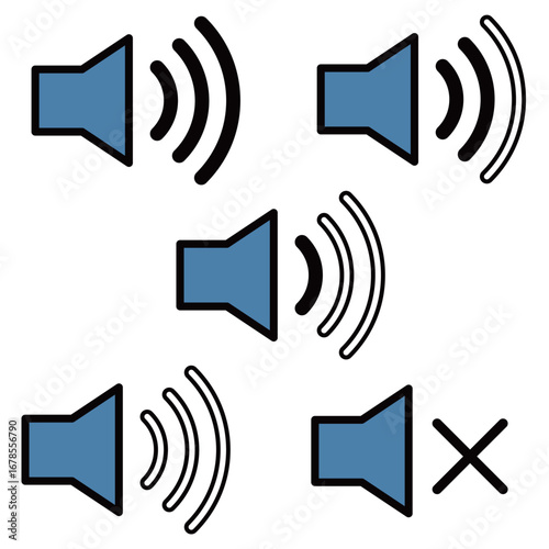 音量のアイコンセット