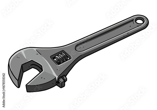 Professional adjustable wrench tool, essential for any DIY project or professional repair work.