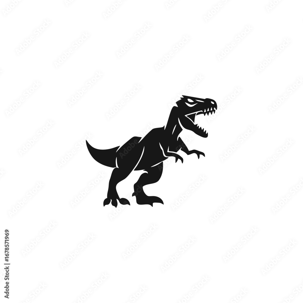 Fototapeta premium vector illustration of a black dragon