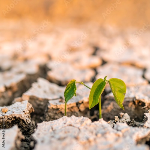 New life in cracked earth