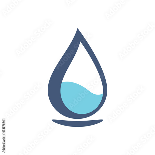 fresh blue water drop design