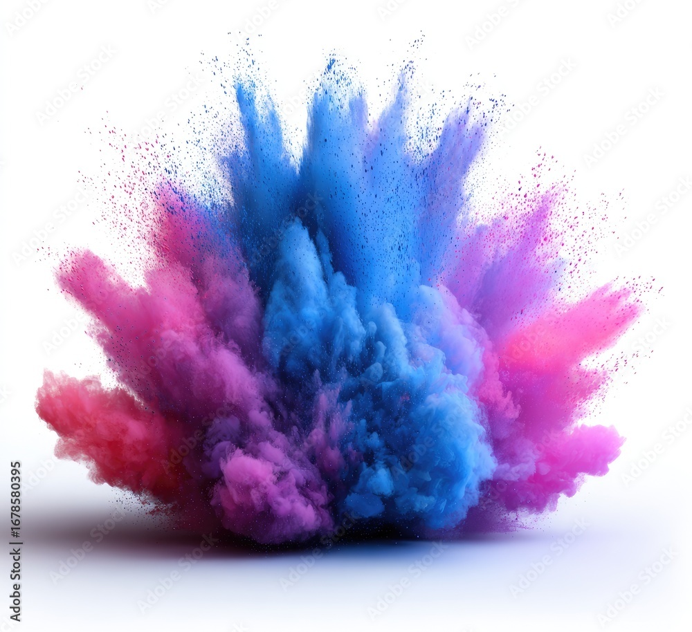 Naklejka premium Colorful Explosion of Powder