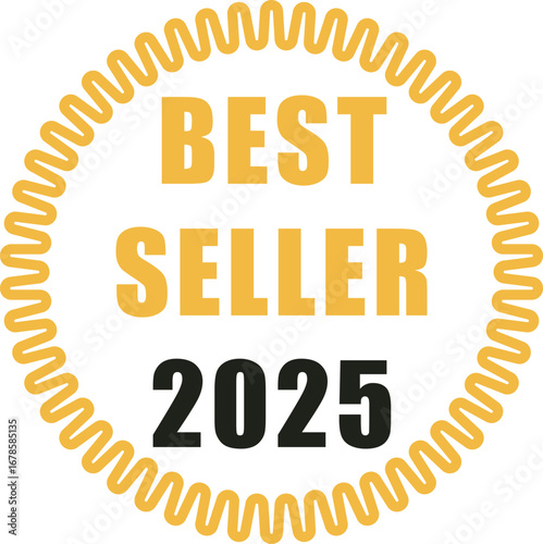 Vector illustration of a Best seller label 