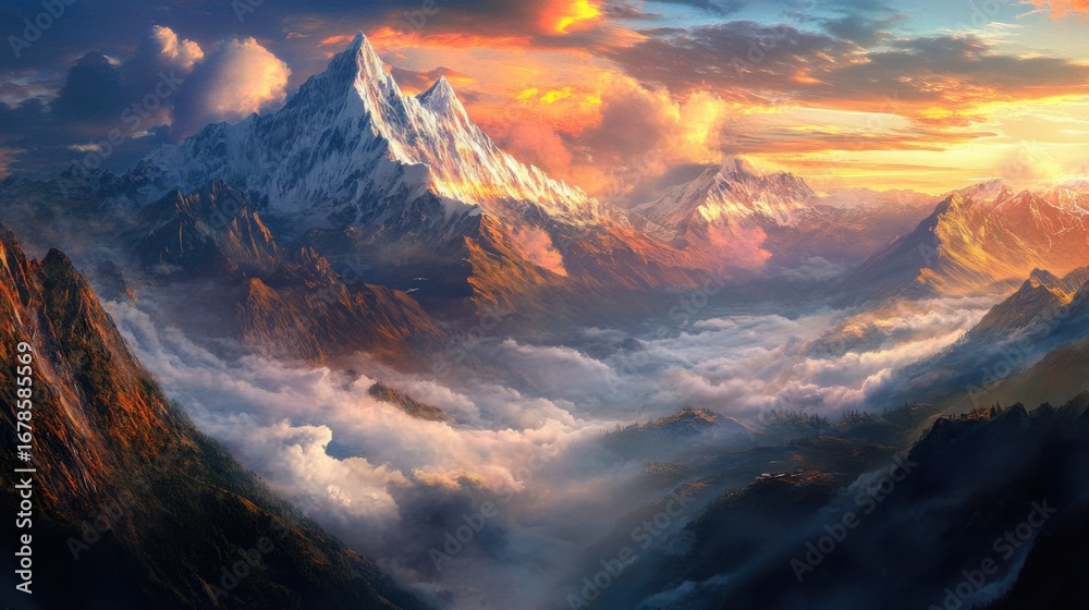 Fototapeta premium View from the plane, river, landscape, travel, top view, mountains