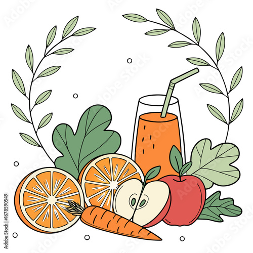 glass of orange juice