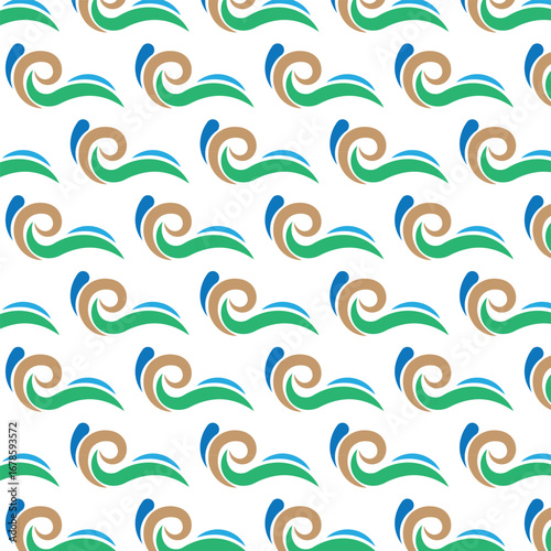 seamless pattern with waves