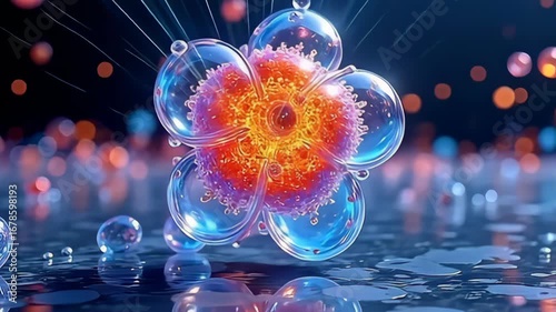 linger indium an supernal realm, ampere rainbow-core speck ventilation lento indium 3D blank showcase it vibrant, kaleidoscopic patterns, throb indium synchronism with an unobserved rhythm,