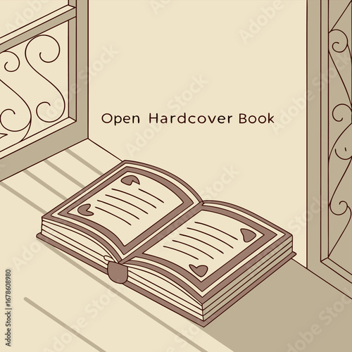 vector illustration of an old book