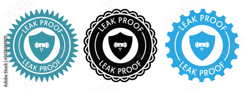 Leak Proof Badge Seal Waterproof Durable Quality Assurance Icon