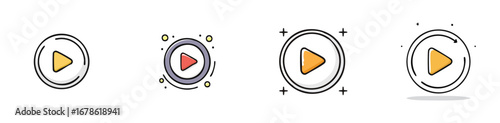 playing vector illustration set featuring detailed, colorful design elements.