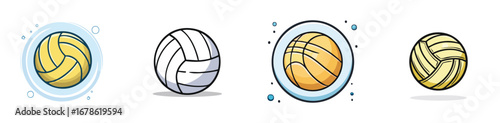 handball vector illustration set featuring detailed, colorful design elements.