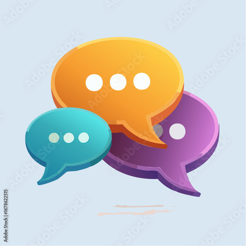 Colorful Conversation Bubbles