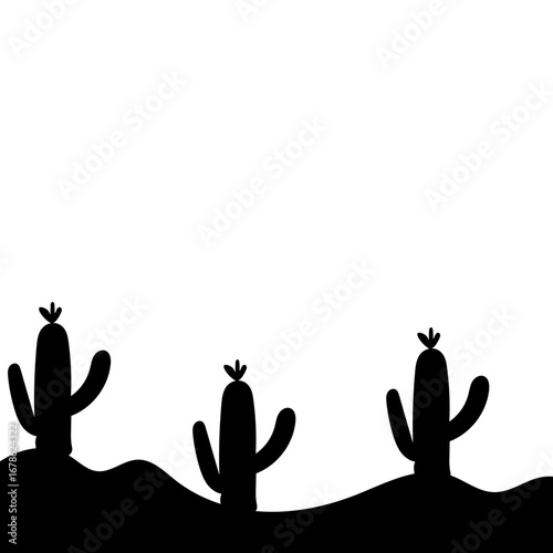 Cactus Silhouette Design