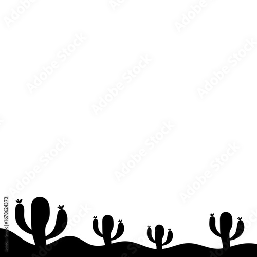 Cactus Silhouette Design