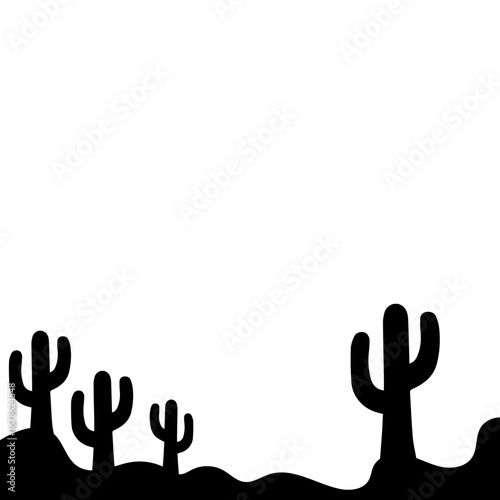 Cactus Silhouette Design