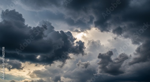 Dramatic cloudy sky background