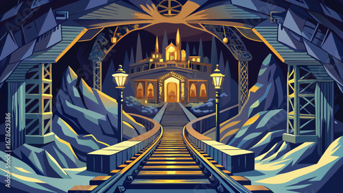 The Wieliczka Salt Mine in Poland descends into subterranean chambers carved in salt, where chapels, sculptures, and shimmering walls form an underground cathedral of human craftsmanship.