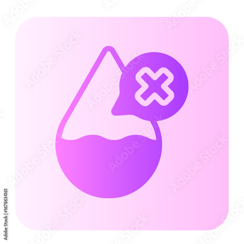 water crisis gradient icon