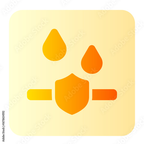 water resistant gradient icon