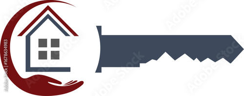 Key shape with house shape