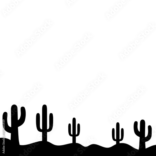 Cactus Silhouette Design