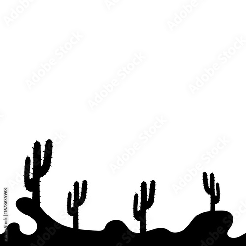 Cactus Silhouette Design