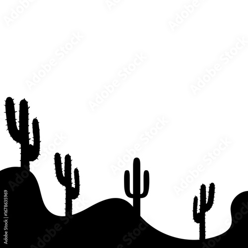Cactus Silhouette Design