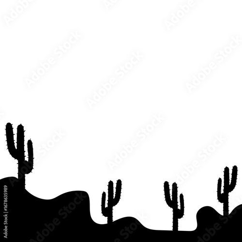 Cactus Silhouette Design
