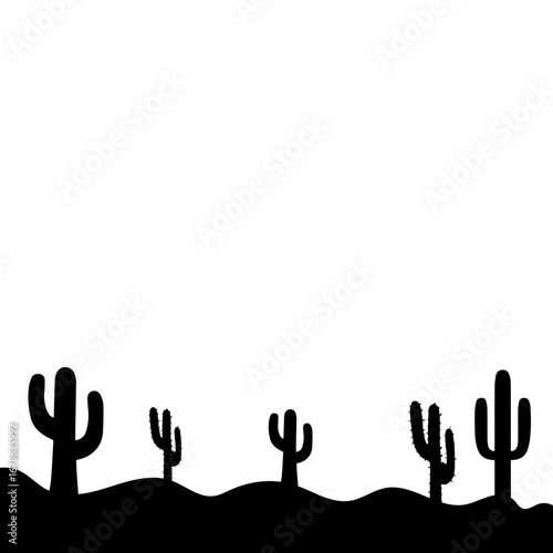 Cactus Silhouette Design