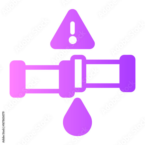 water leak gradient icon