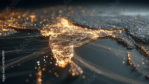 Global map of illuminated cities