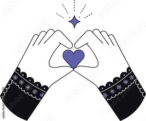 Hands making a heart shape