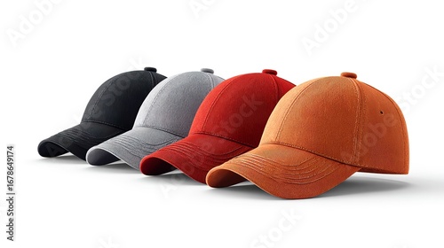 Baseball caps assorted colors product image